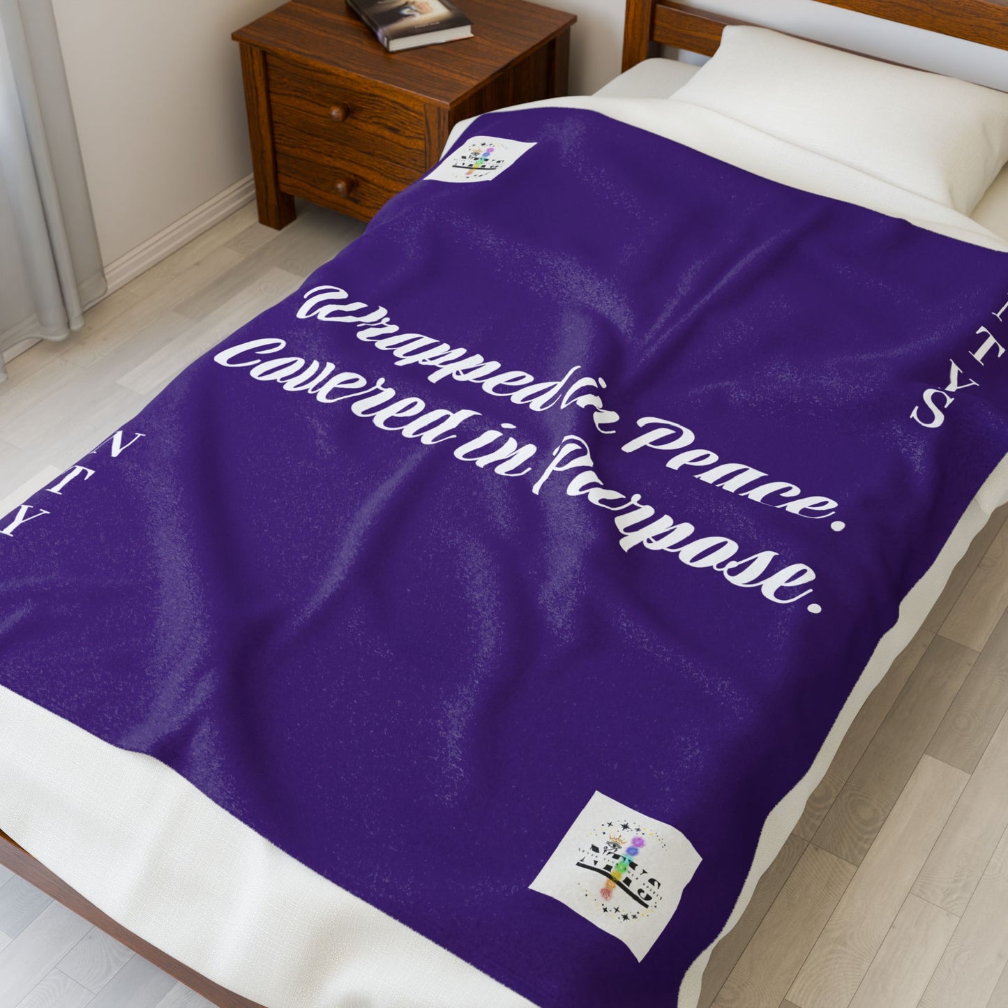 NTYS Velveteen Plush Blanket - "Wrapped in Peace, Covered in Purpose"
