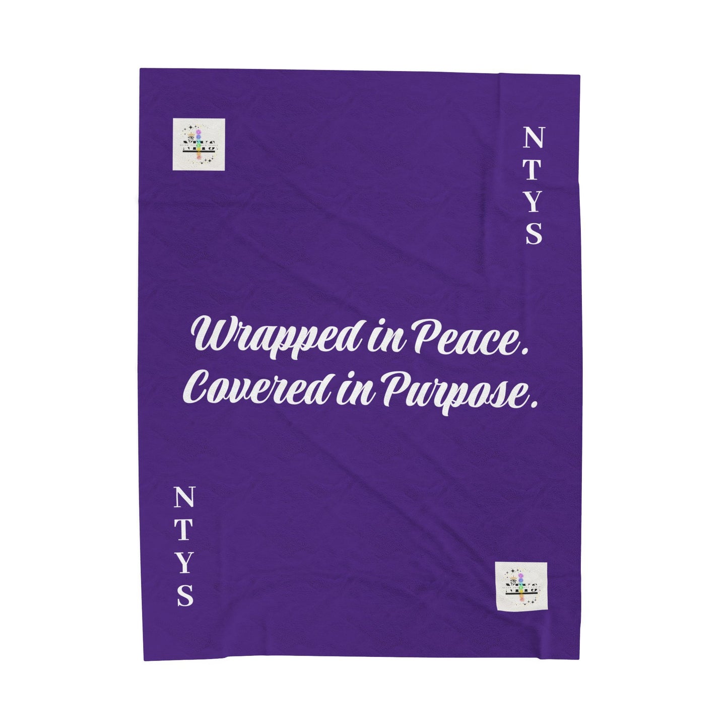 NTYS Velveteen Plush Blanket - "Wrapped in Peace, Covered in Purpose"