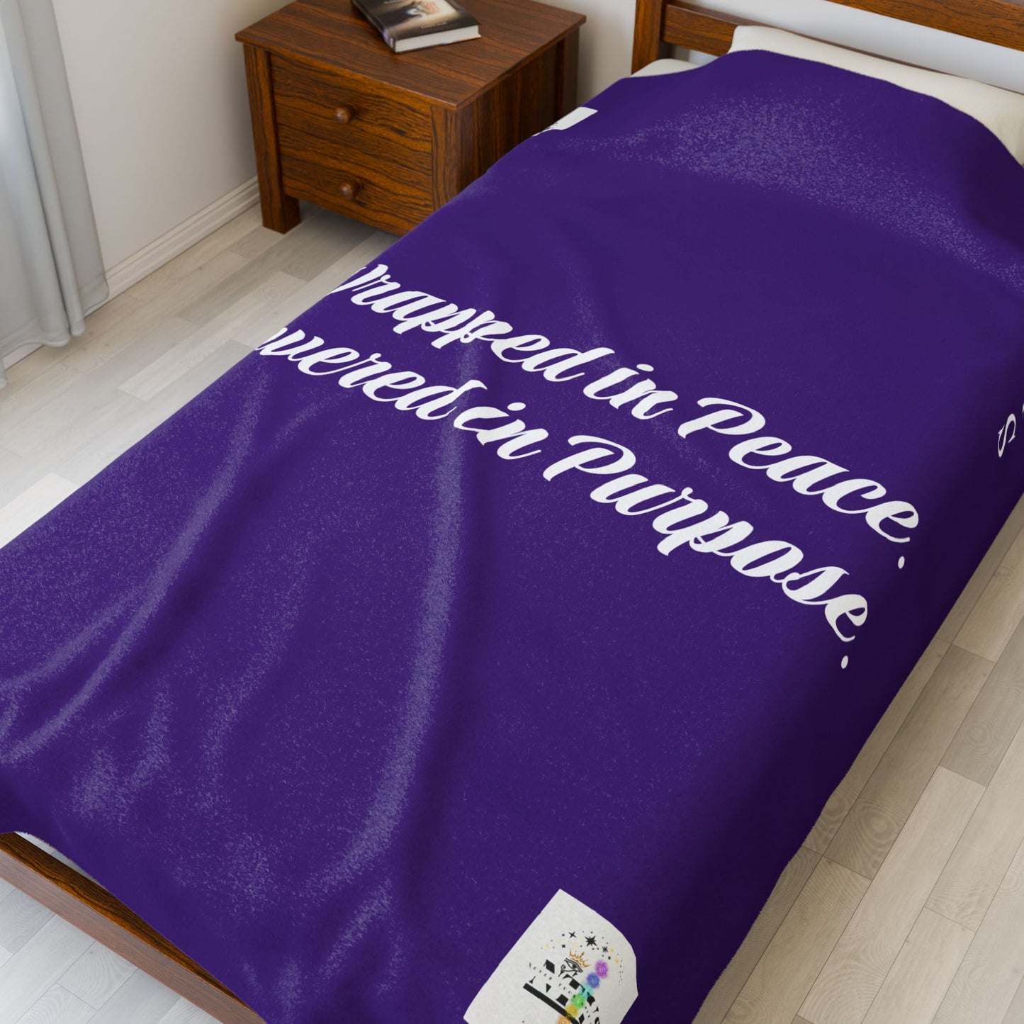 NTYS Velveteen Plush Blanket - "Wrapped in Peace, Covered in Purpose"