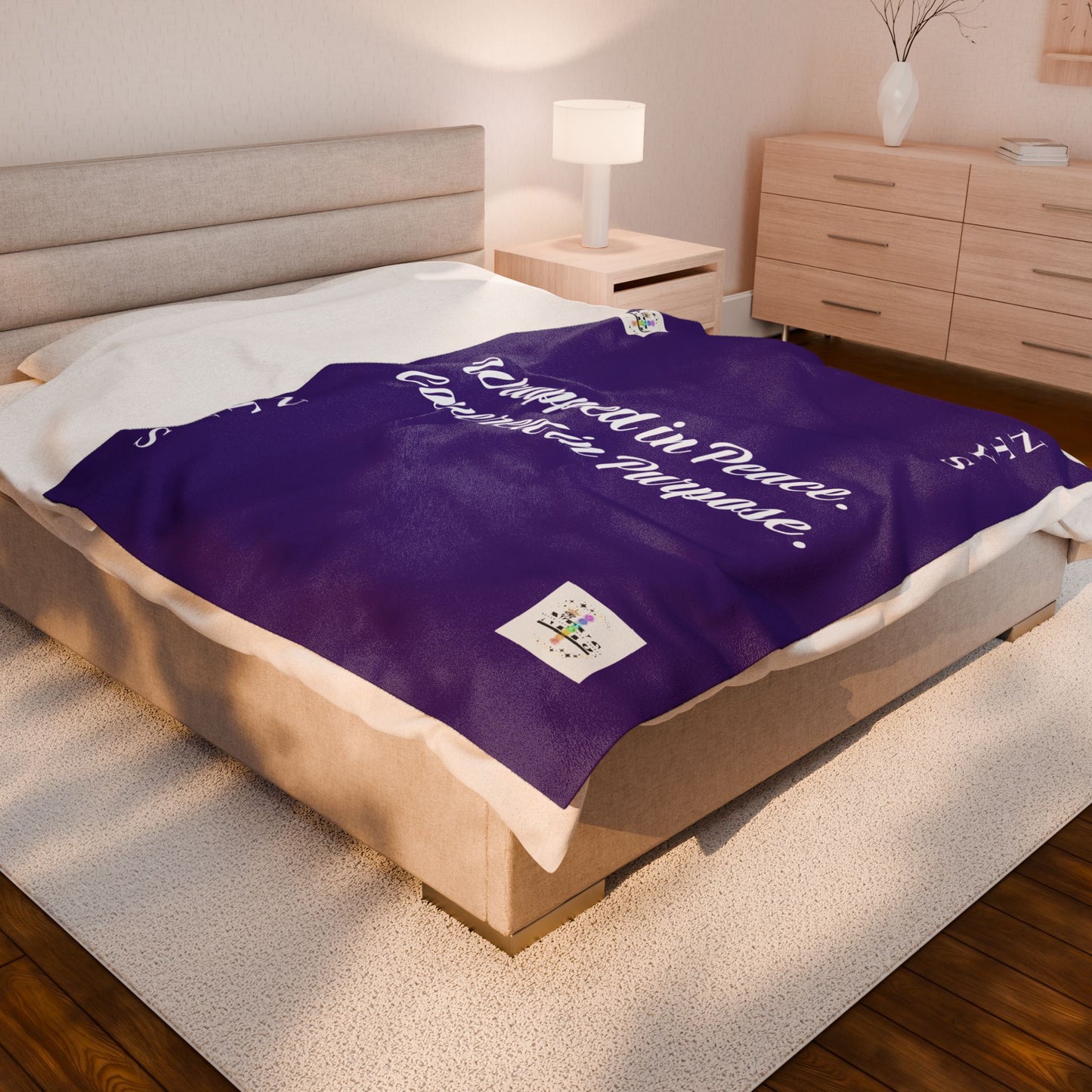 NTYS Velveteen Plush Blanket - "Wrapped in Peace, Covered in Purpose"