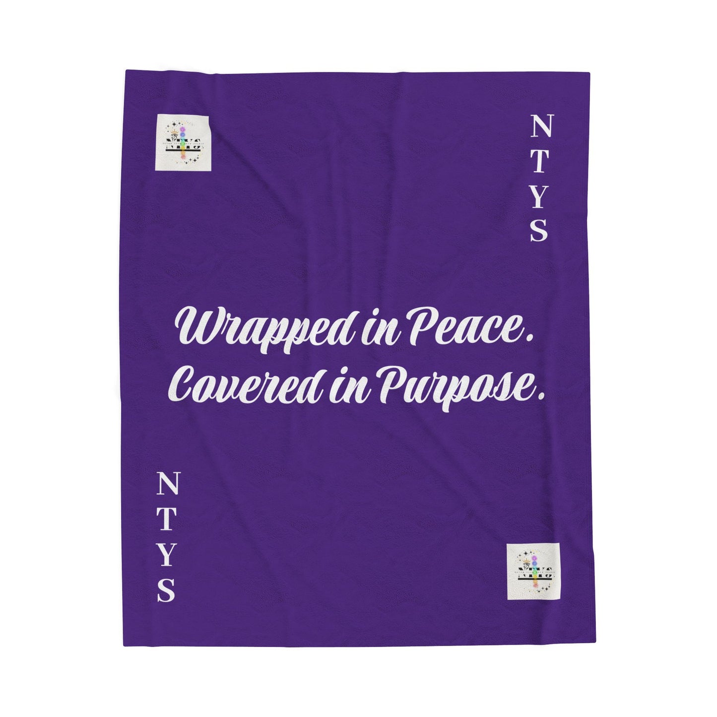 NTYS Velveteen Plush Blanket - "Wrapped in Peace, Covered in Purpose"