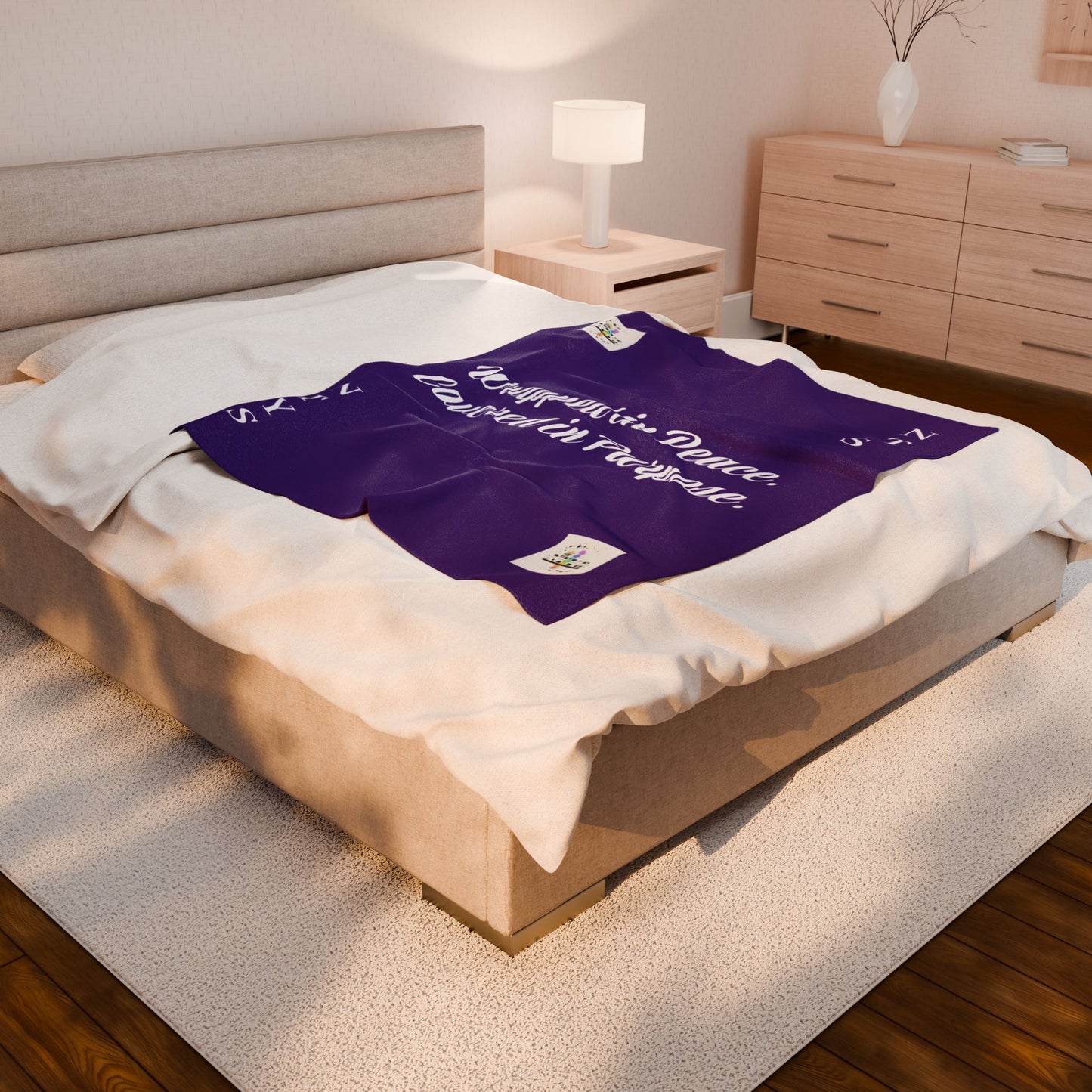 NTYS Velveteen Plush Blanket - "Wrapped in Peace, Covered in Purpose"