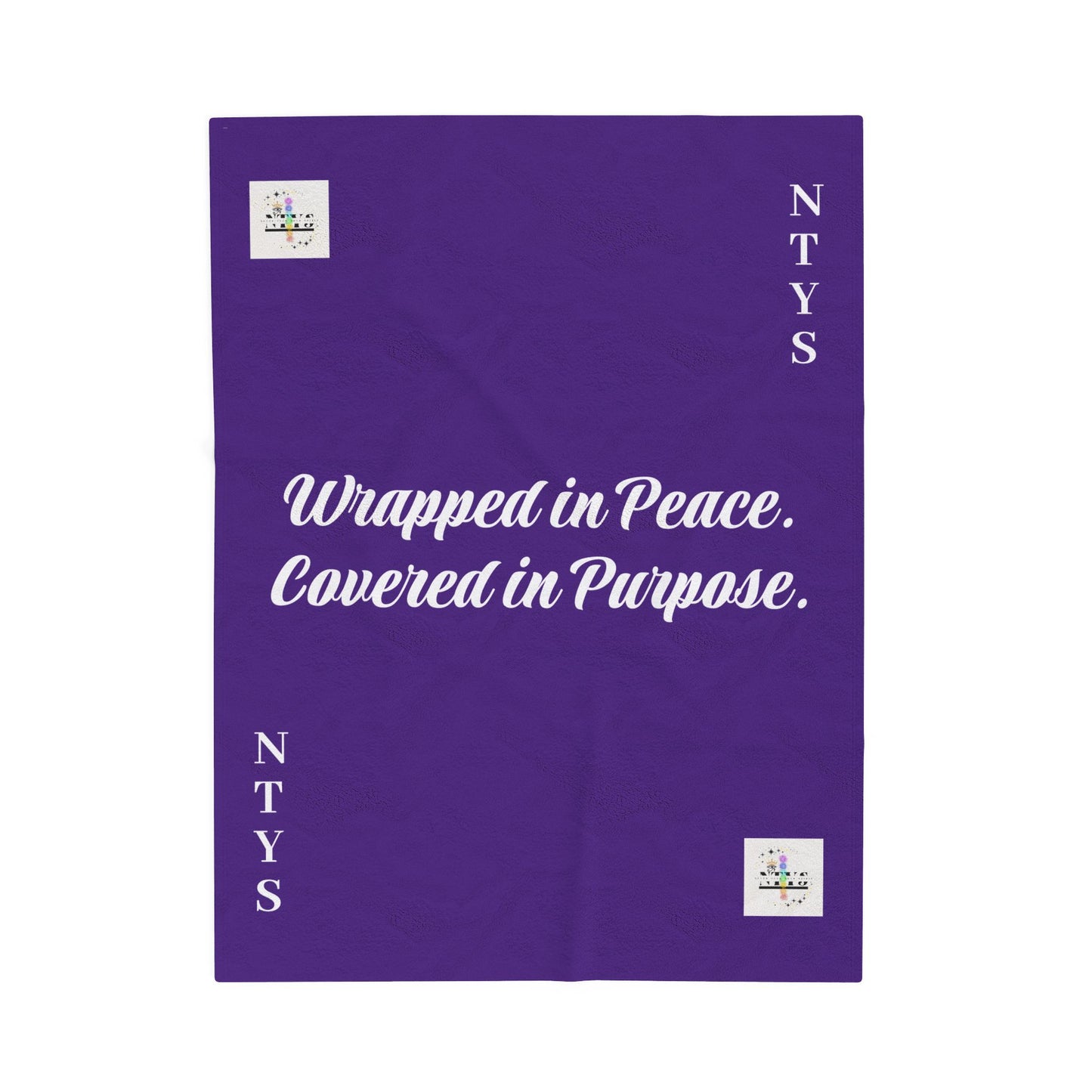 NTYS Velveteen Plush Blanket - "Wrapped in Peace, Covered in Purpose"